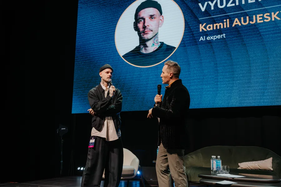 Kamil Aujesky so Šajfom na Forbes SuperSales evente